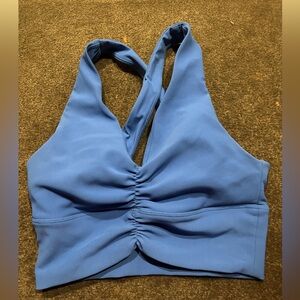 TLF bright blue sports bra
